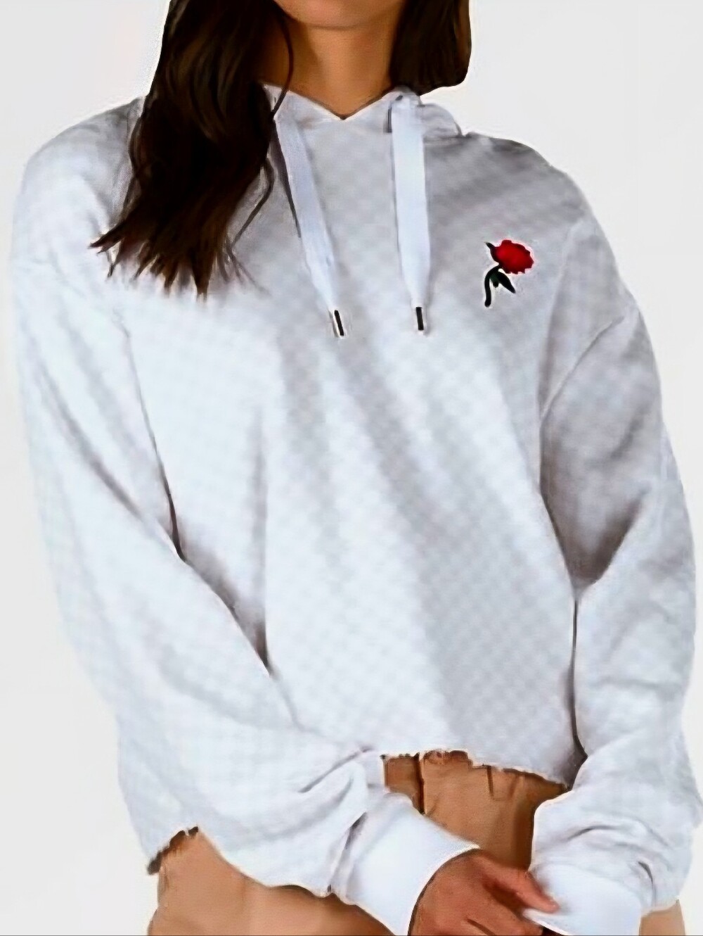 Vans Hooded Cropped Sweat Top size S